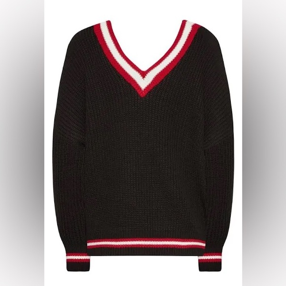 Collegiate Varsity Stripe V-Neck - Picture 6 of 9